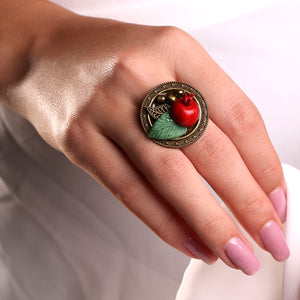 Pomegranate "Anar" Ring