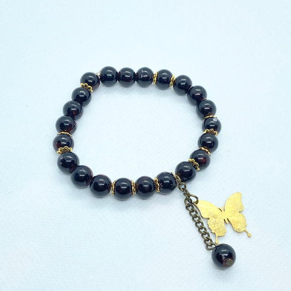 Butterfly Bracelet with Beads