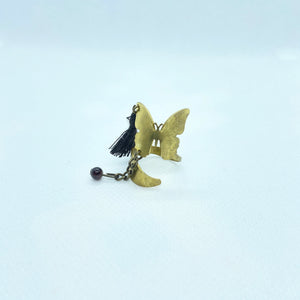 Butterfly Ring with Tassel